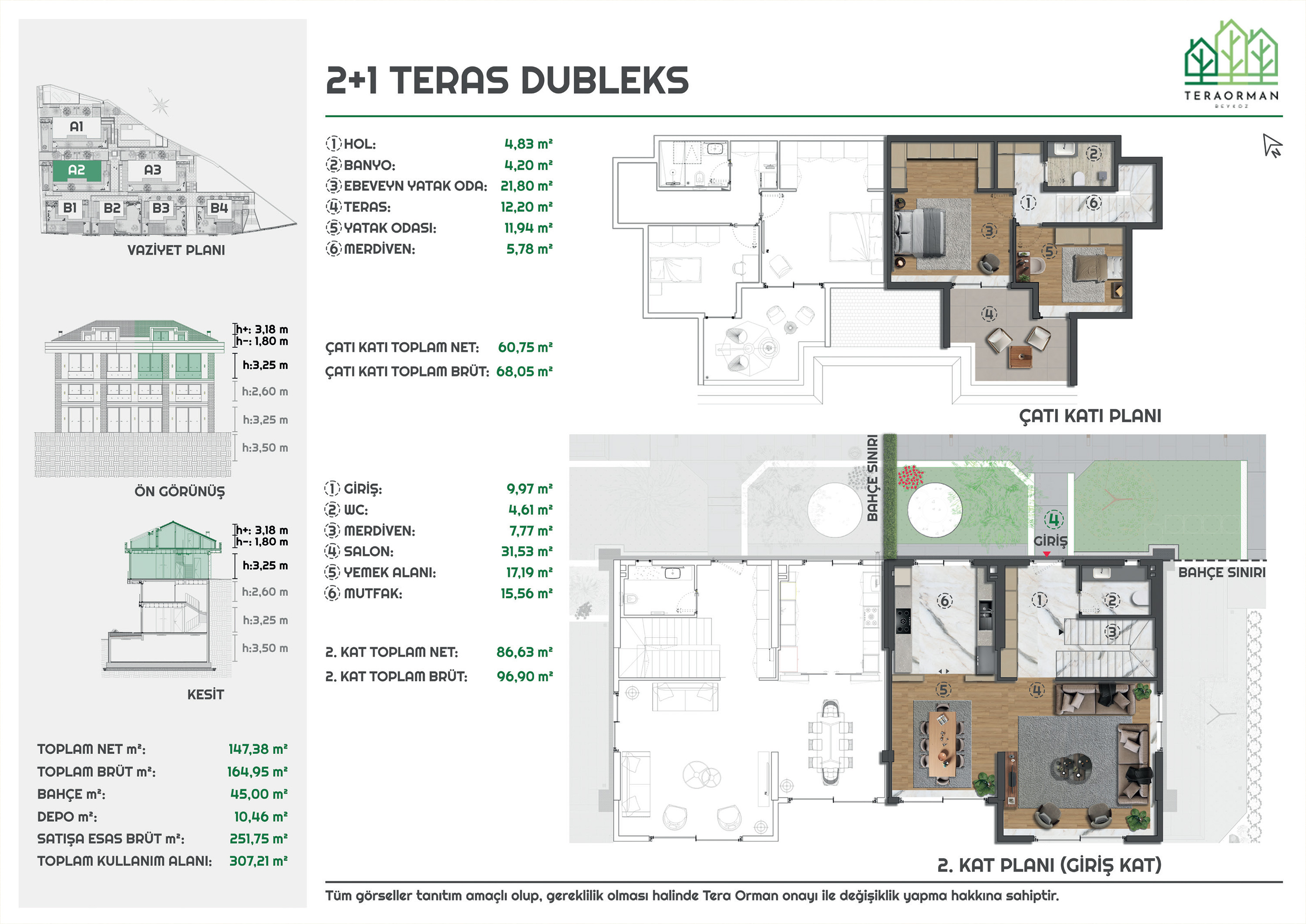2+1 Teras Dubleks