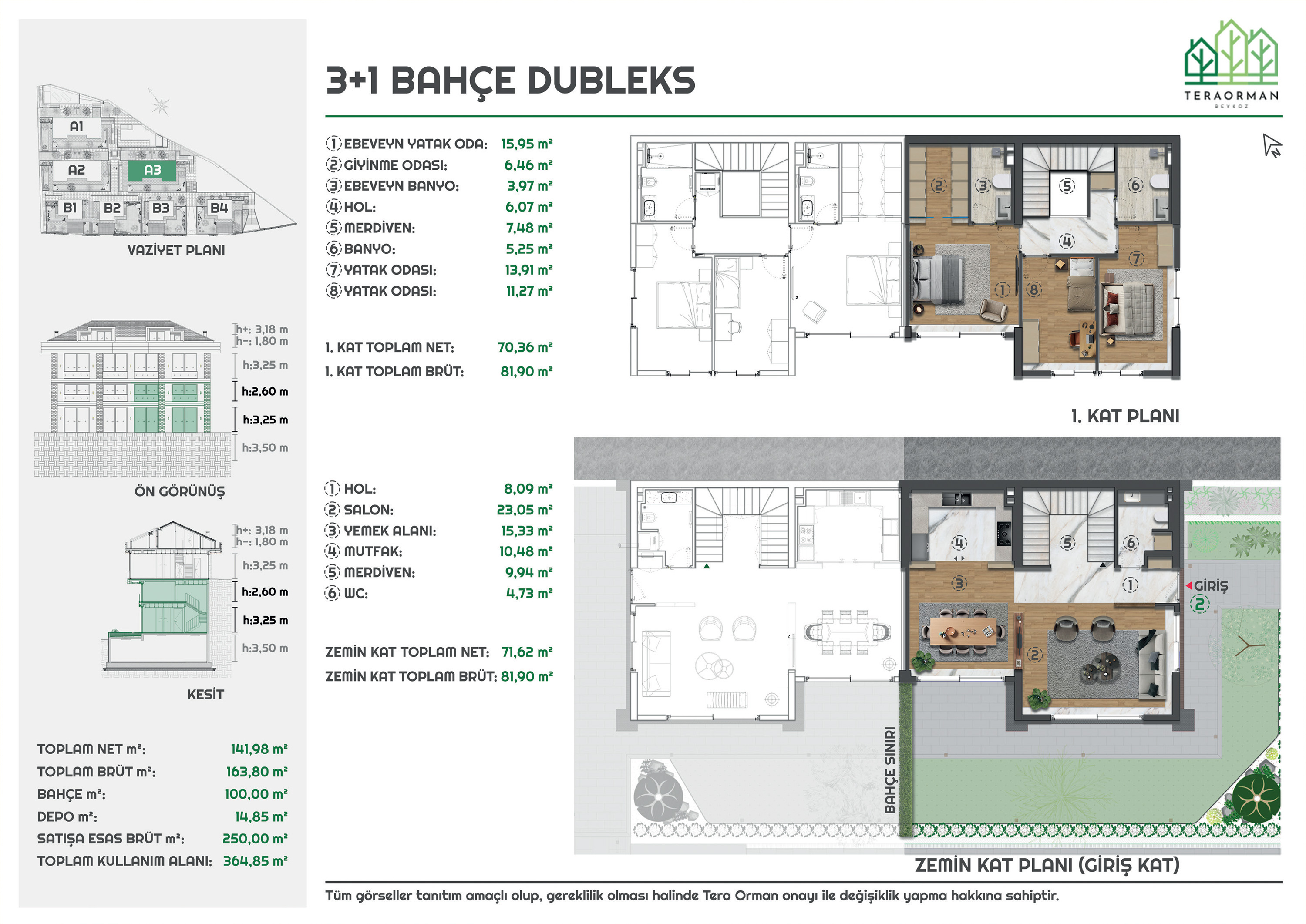 2+1 Teras Dubleks